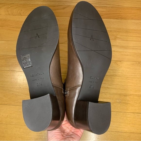 Aquatalia Naiya Brown Ankle Booties - Size 9.5 - Picture 8 of 13